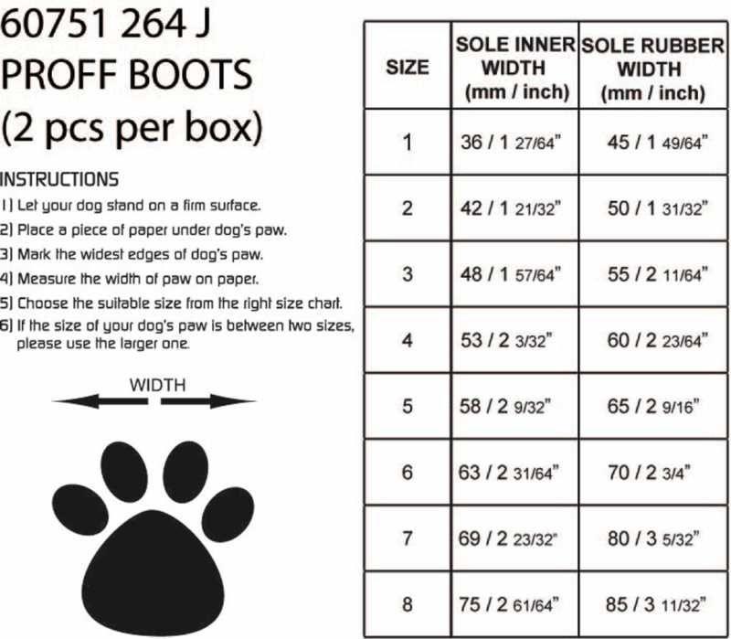 A pair of black Rukka brand dog boots with adjustable straps and a visible brand logo on the side.